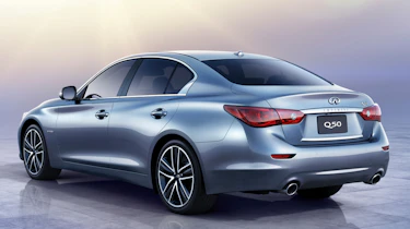 Infiniti Q50 sports saloon rear view