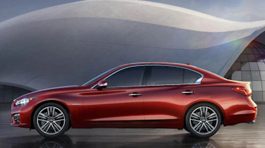 Infiniti Q50 sports saloon side profile