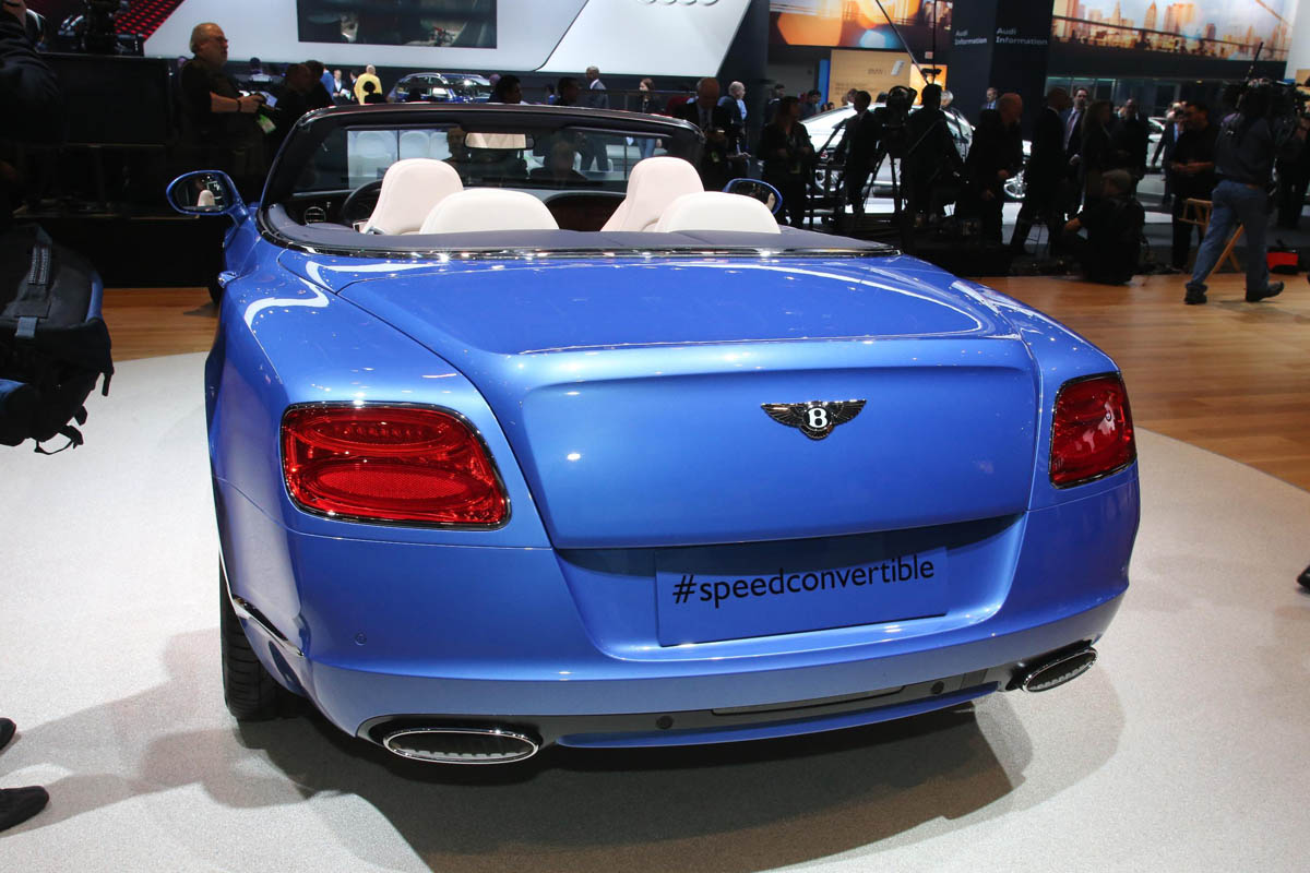 2013 Bentley Continental GTC Speed rear view