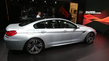 BMW M6 Gran Coupe at the Detroit show side profile