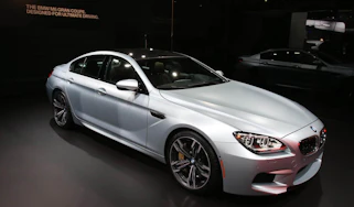 BMW M6 Gran Coupe at the Detroit show front