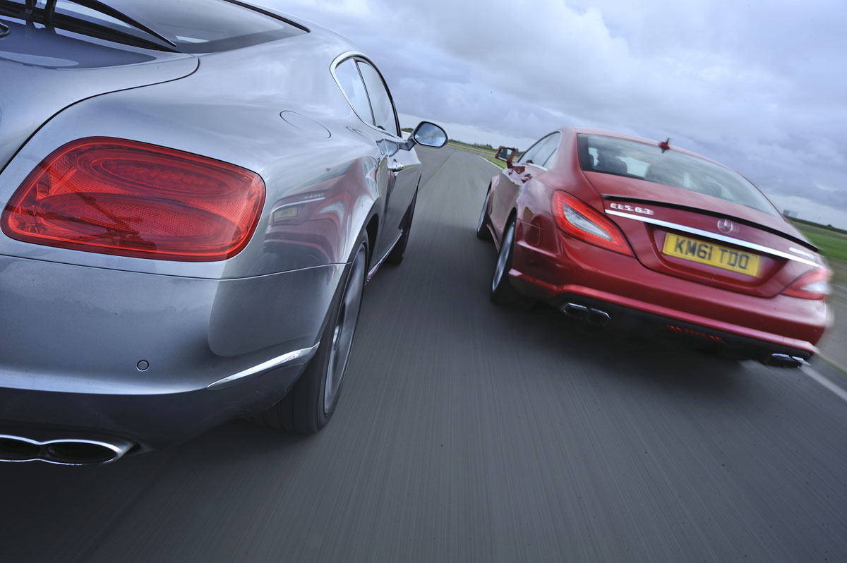 Maserati GranTurismo Sport v Mercedes CLS 63 AMG, BMW M6, Aston Martin DB9 and Bentley Continental GT Speed