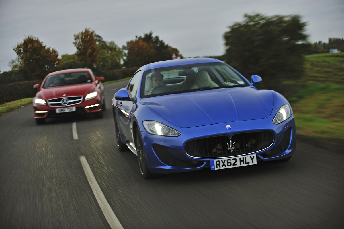 Maserati GranTurismo Sport v Mercedes CLS 63 AMG, BMW M6, Aston Martin DB9 and Bentley Continental GT Speed