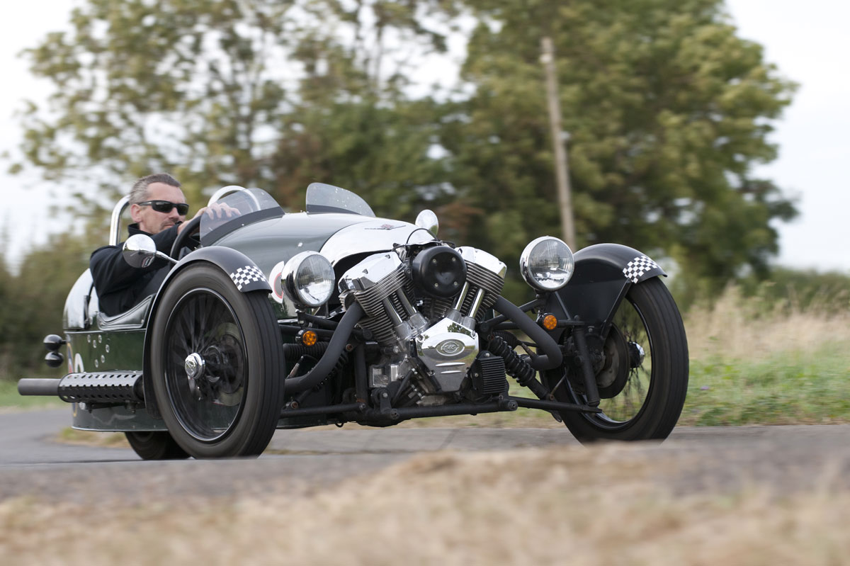Morgan 3 Wheeler cornering