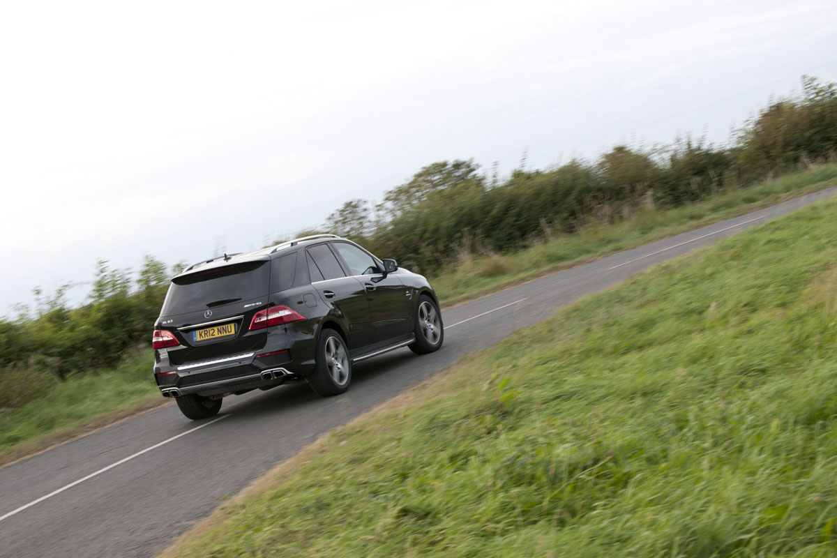Mercedes ML63 driving