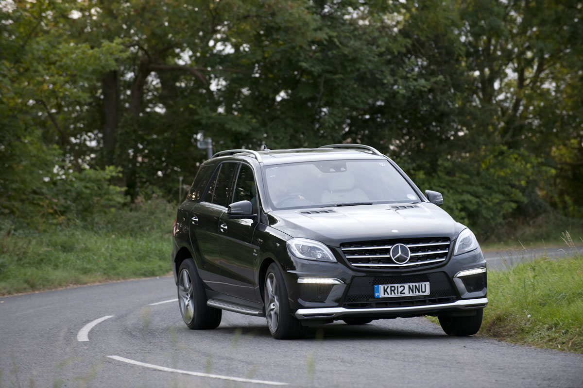 Mercedes ML63 AMG cornering