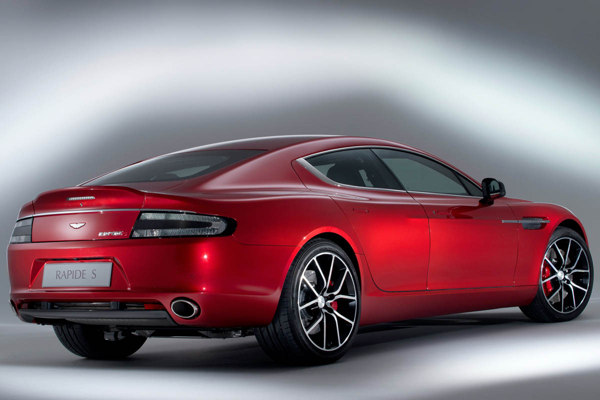 2013 Aston Martin Rapide S rear view