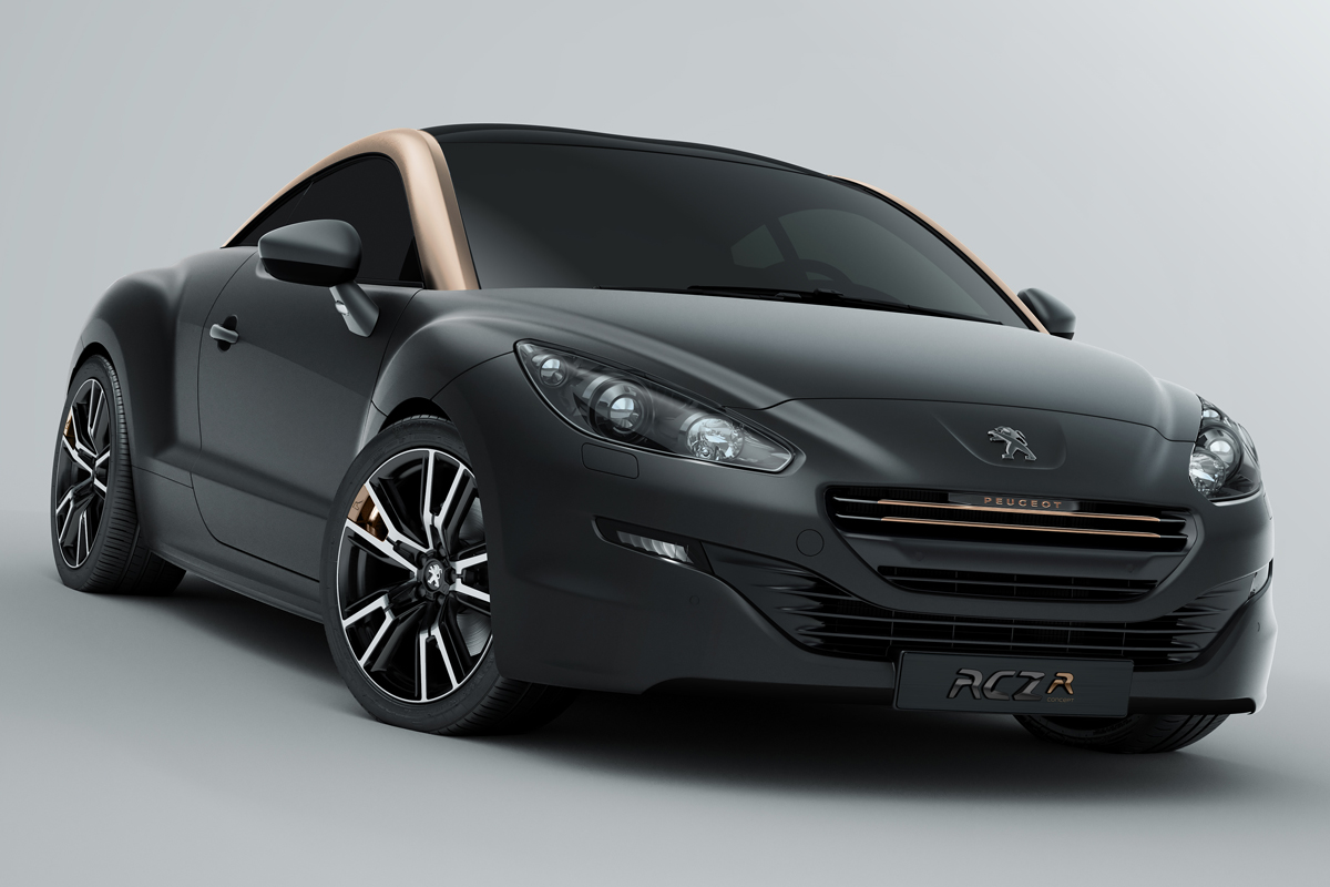 Peugeot RCZ R coupe concept matt grey