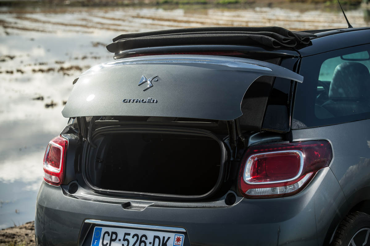 Citroen DS3 Cabriolet DSport THP 155 boot opening