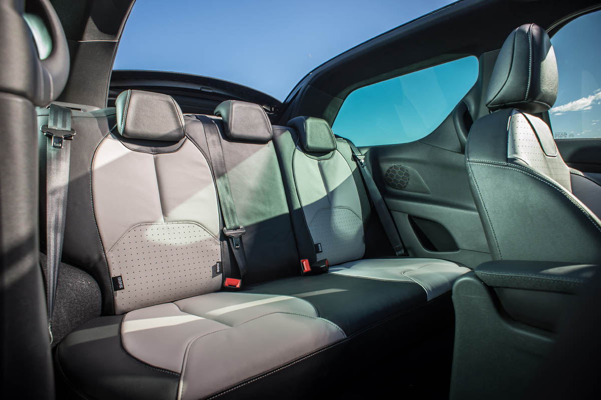 Citroen DS3 Cabriolet DSport THP 155 rear seats roof open