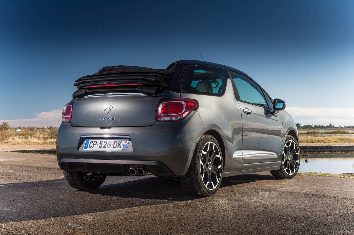 Citroen DS3 Cabriolet DSport THP 155 rear roof open