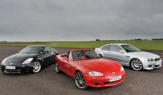 BMW M3 vs Nissaqn 350Z vs Mazda MX-5
