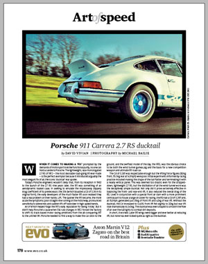Art of Speed Porsche Ducktail issue 180