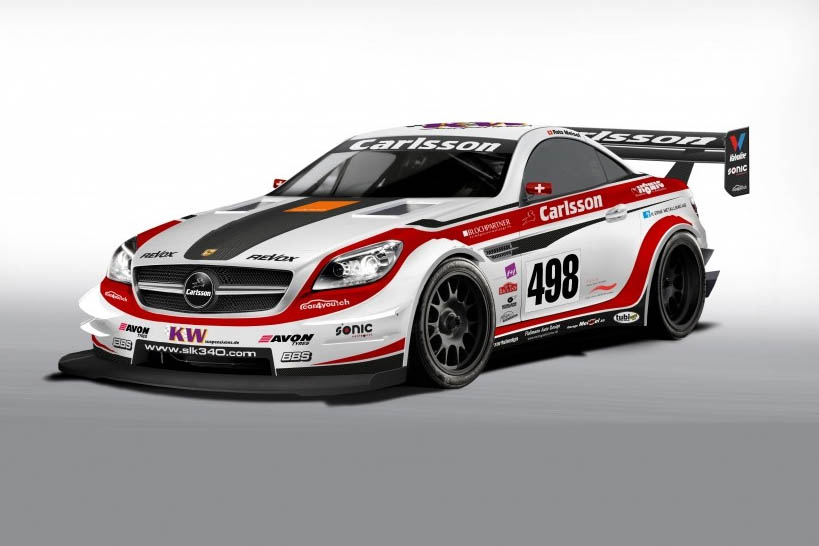 602bhp Mercedes SLK Carlsson SLK 340 hill climb car
