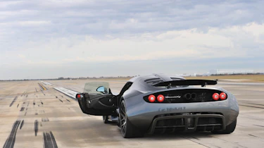 Hennessey Venom GT record run runway
