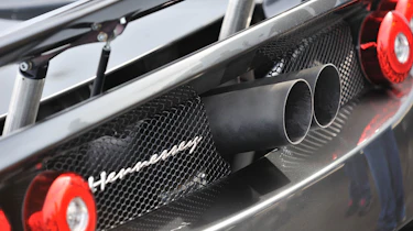 Hennessey Venom GT record run rear exhaust pipes