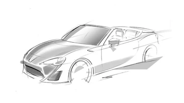 Toyota GT 86 convertible teased