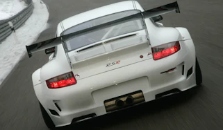 Porsche 911 RSRs at Le Mans 2013