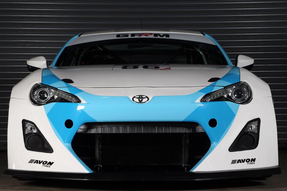 Toyota GT86 GT4 racing car front view