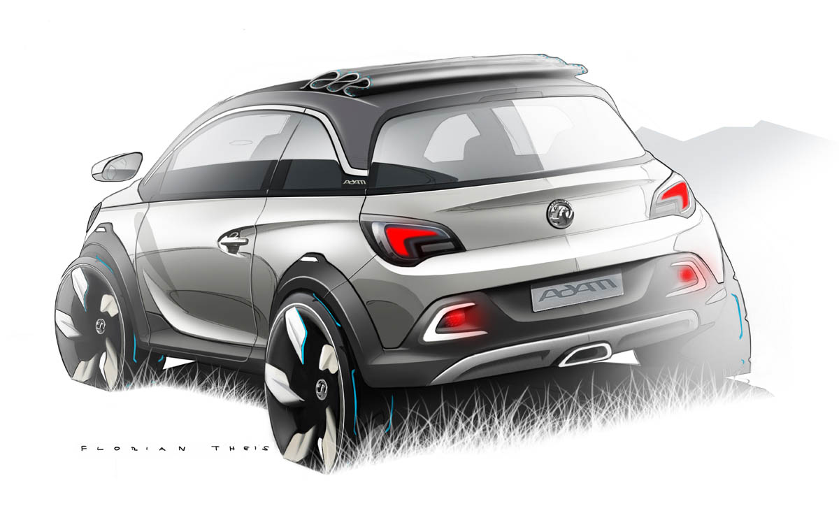 Vauxhall Adam Rocks concept car crossover convertible