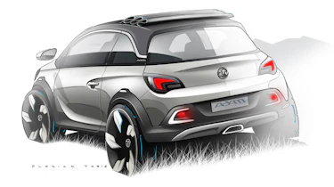 Vauxhall Adam Rocks concept car crossover convertible