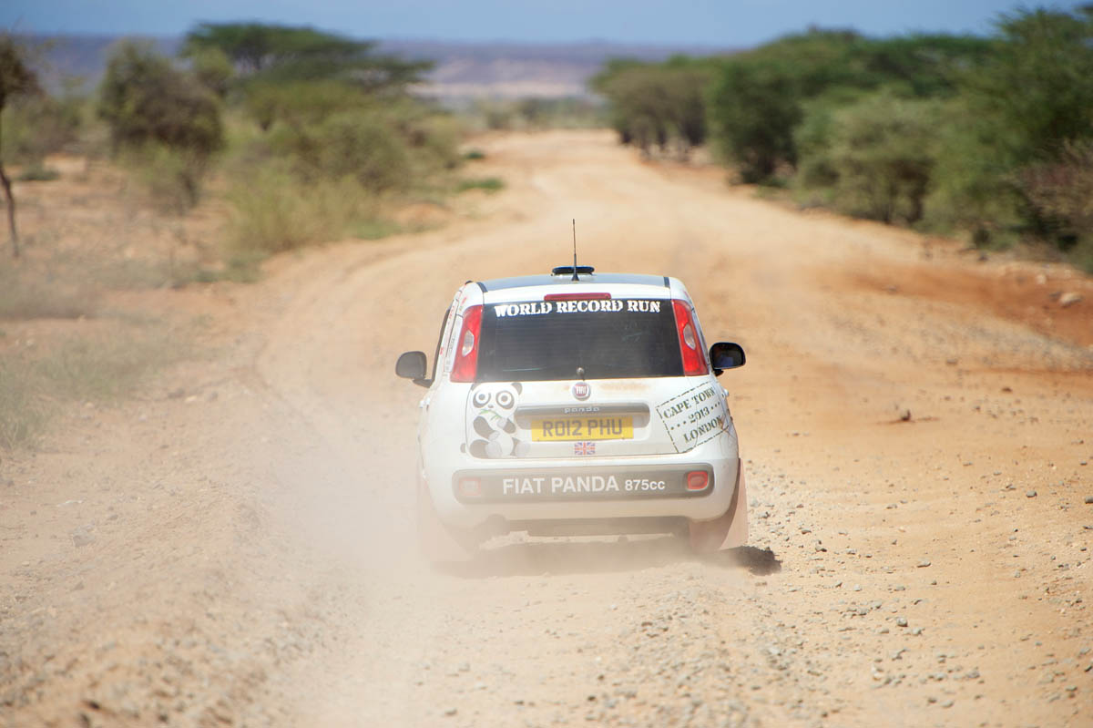 Fiat Panda Africa record run - Day 6