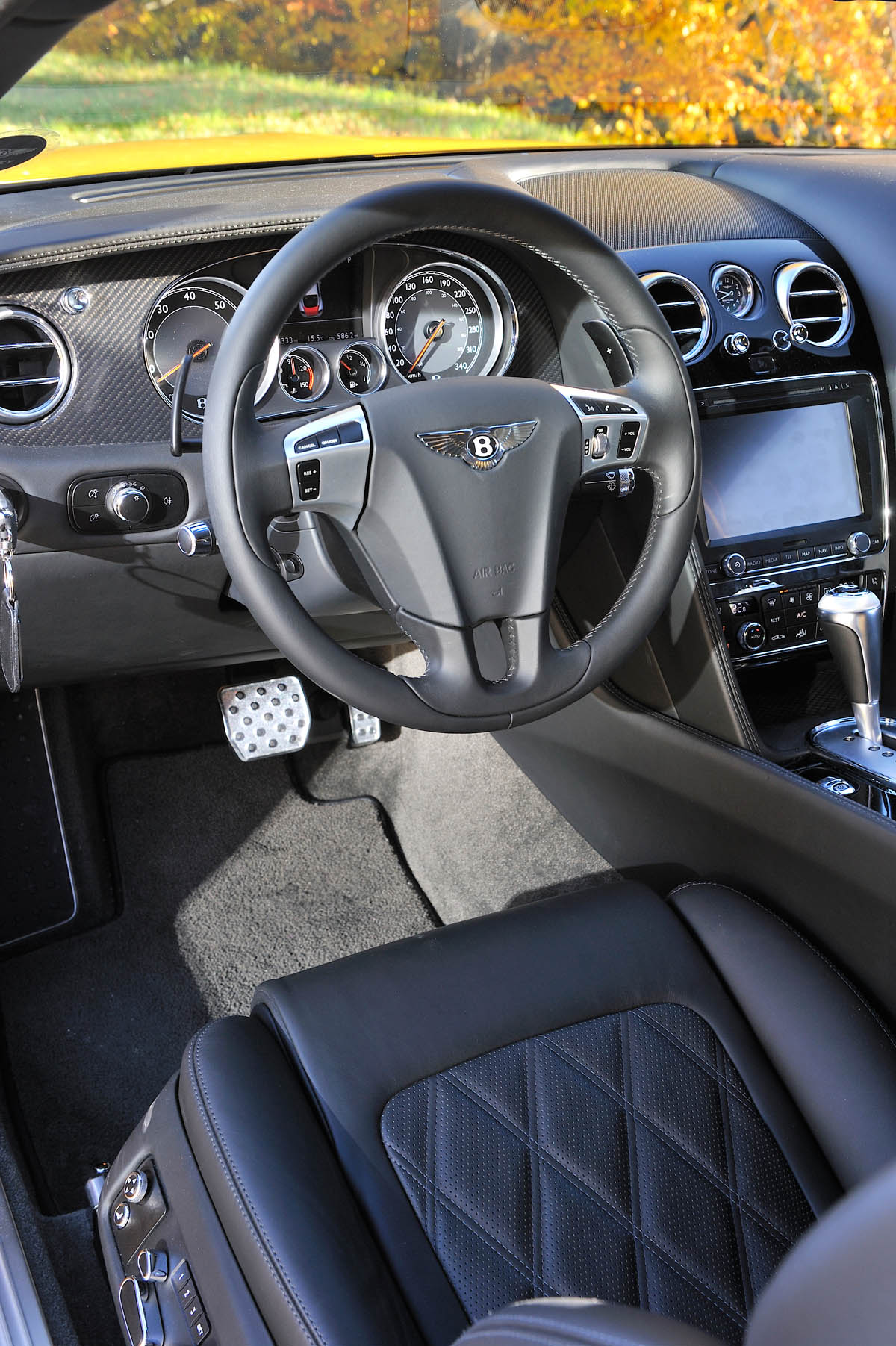 2013 Bentley Continental GT Speed interior dashboard steering wheel