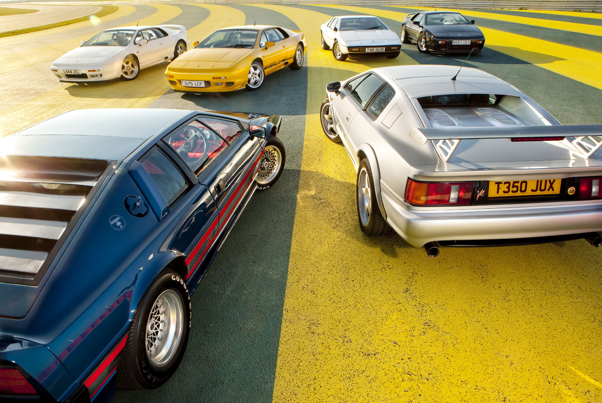 Lotus Esprit S1 vs Essex Turbo vs Sport 300 vs S4S vs GT3 vs Sport 350