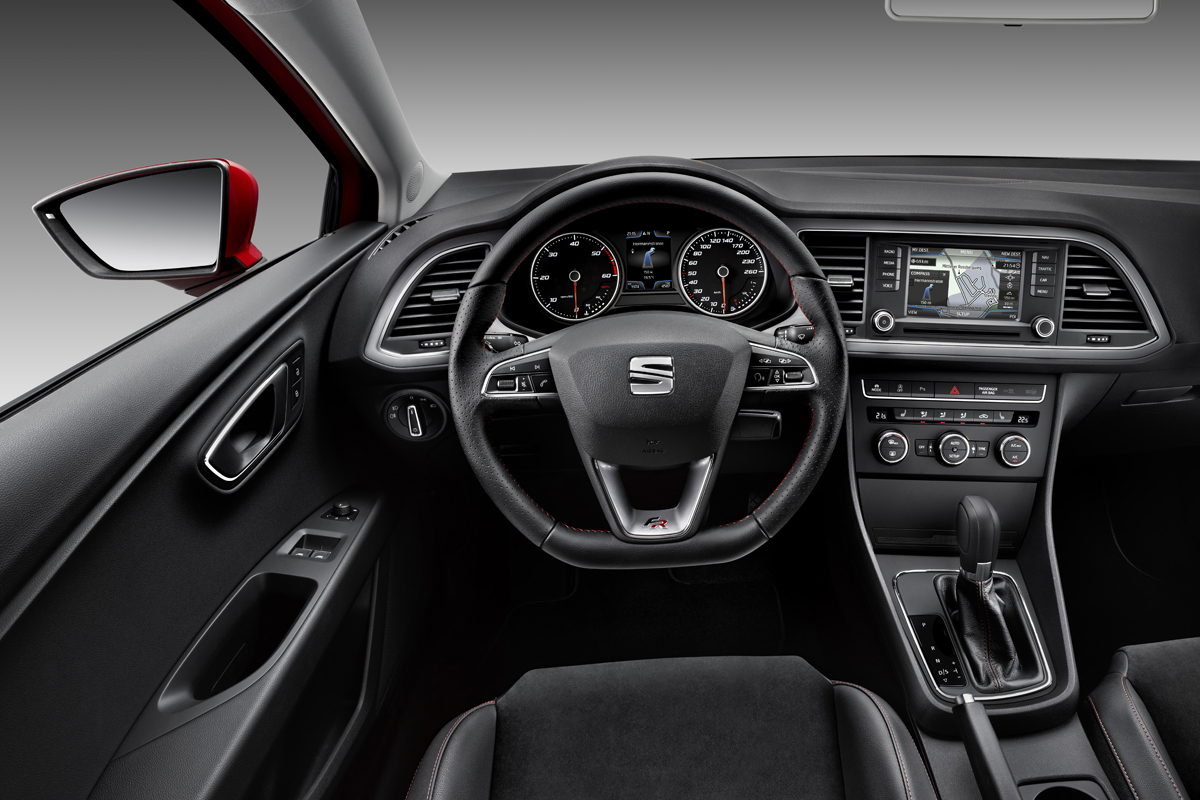 2013 SEAT Leon FR SC three-door interior dashboard