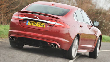 2013 Jaguar XFR Speed Pack rear slide skid drift