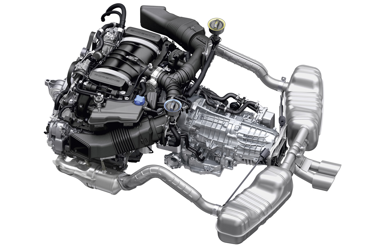 2013 Porsche Cayman technical drawing