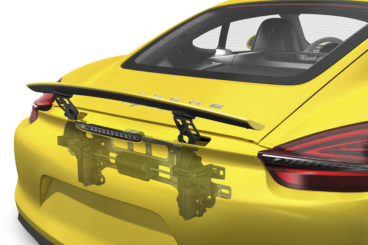 2013 Porsche Cayman technical drawing