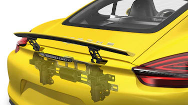 2013 Porsche Cayman technical drawing