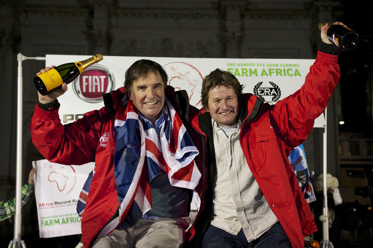 Fiat Panda beats the Cape Town to London record