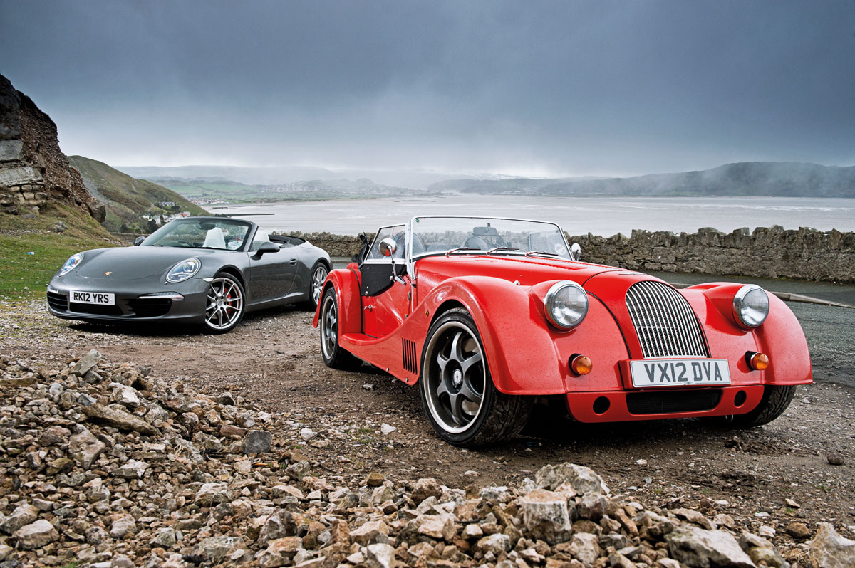 Porsche 911 Carrera S v Morgan Plus 8