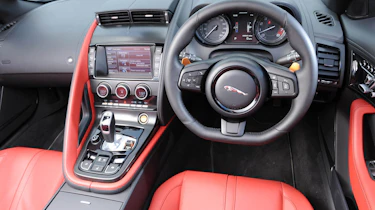 Jaguar F-type V8 S Roadster red interior