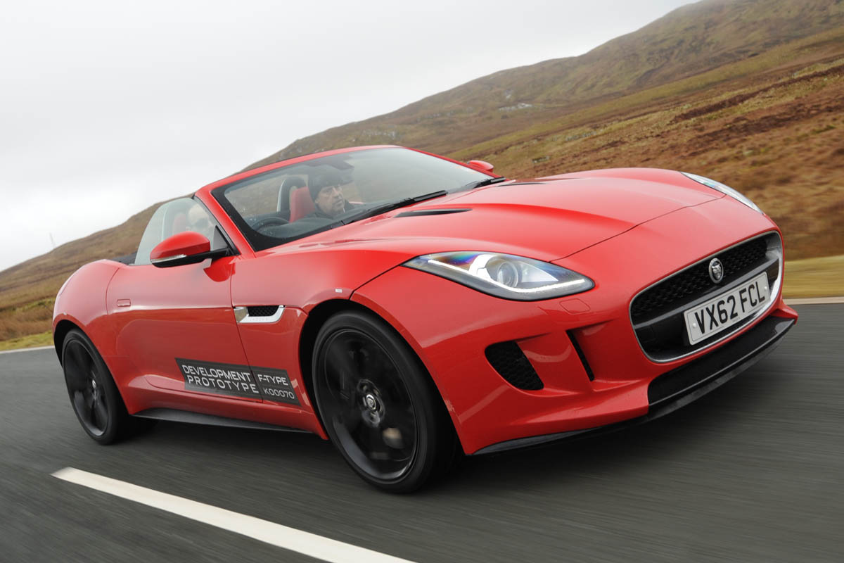 Jaguar F-type V8 S Roadster red front view