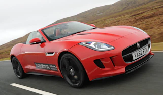 Jaguar F-type V8 S Roadster red front view