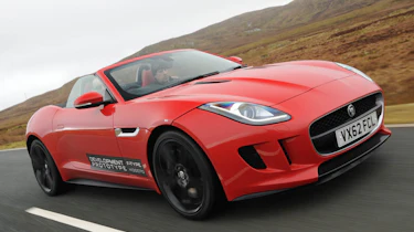 Jaguar F-type V8 S Roadster red front view