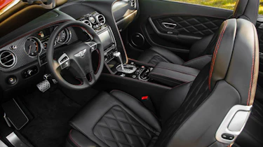 2013 Bentley Continental GT Speed Convertible red interior front seats