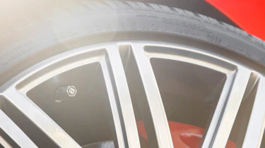 2013 Bentley Continental GT Speed Convertible red alloy wheel