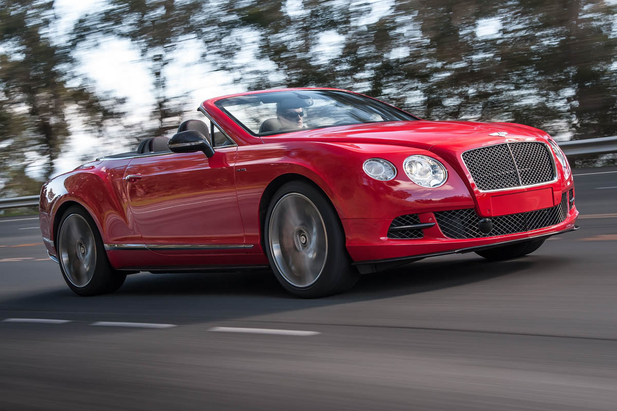 2013 Bentley Continental GT Speed Convertible red front