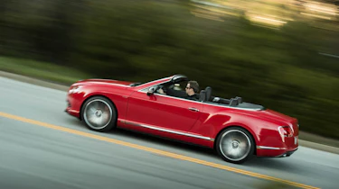 2013 Bentley Continental GT Speed Convertible red side profile