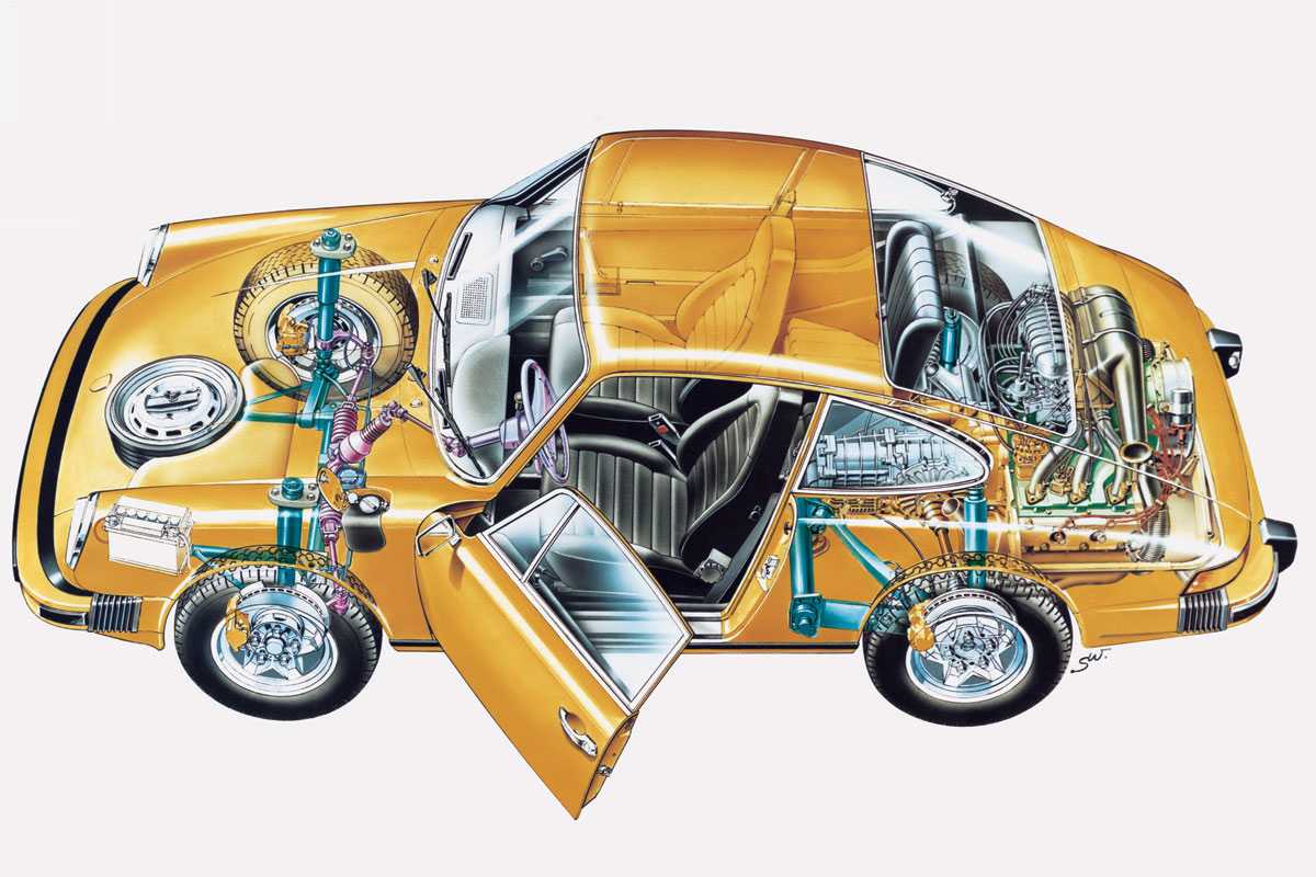 1974 911 2.7 cutaway