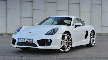 2013 Porsche Cayman S white front view
