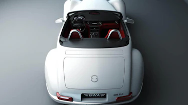 Retro Gullwing America Mercedes SLS AMG Roadster white rear