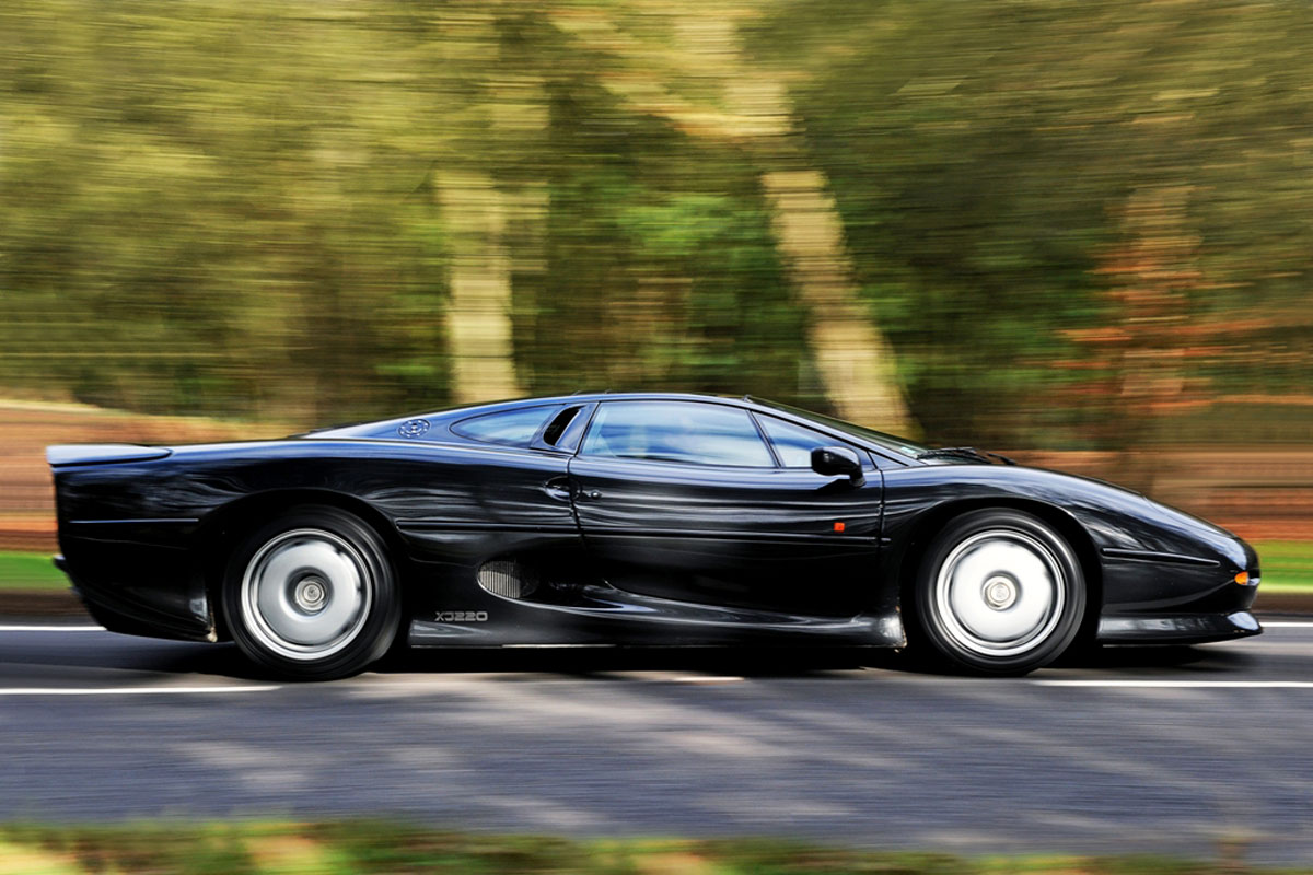 Low mileage Jaguar XJ220 up for auction