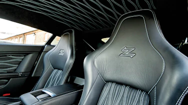 2012 Aston Martin V12 Zagato stitched sports seat