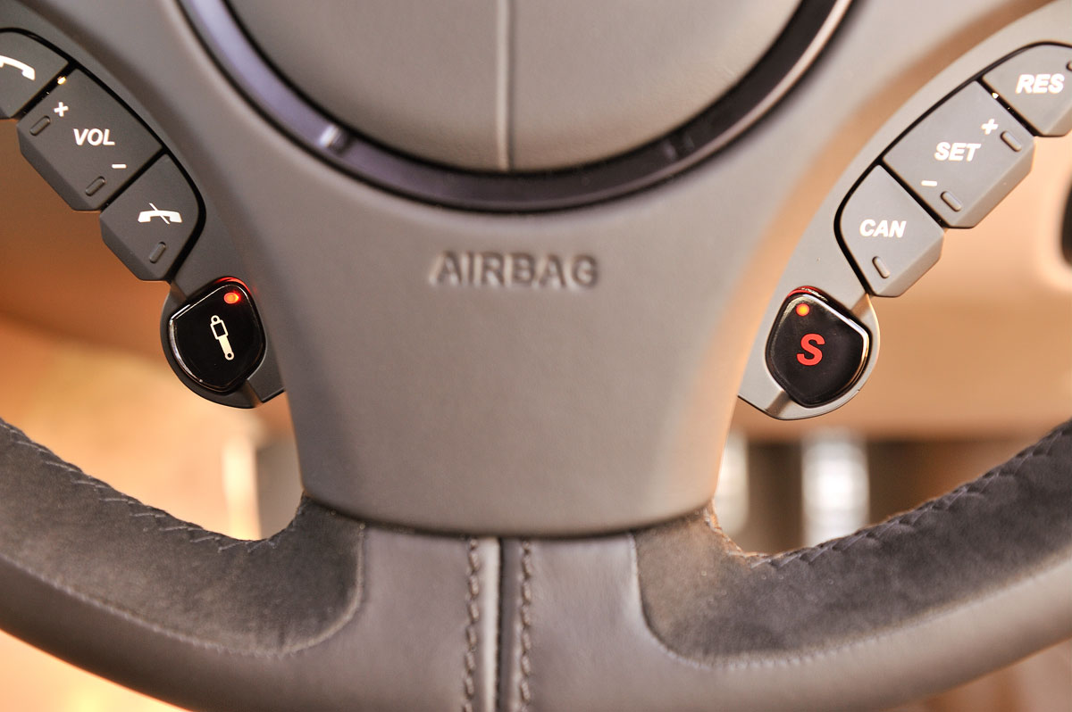 Aston Martin Vanquish steering wheel