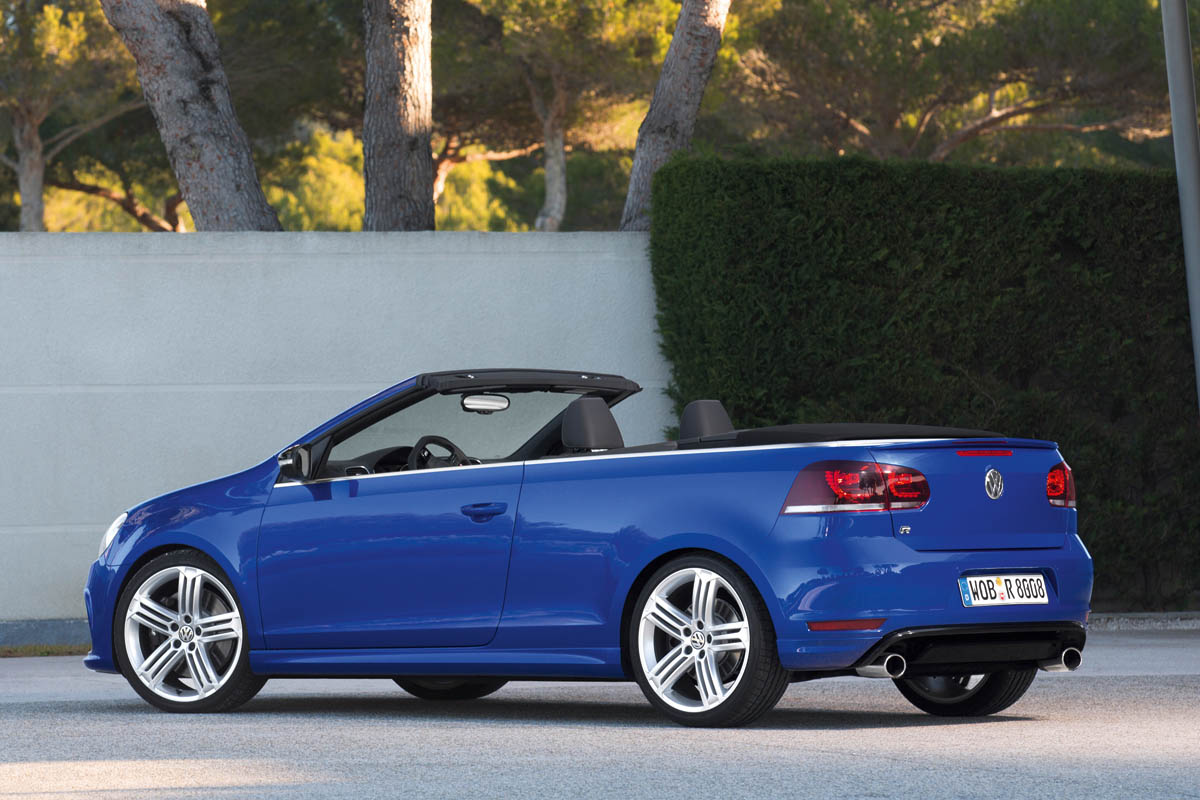2013 Volkswagen Golf R Cabriolet rear view